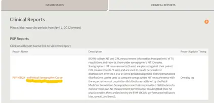how to select sonographer curve in the BIS screenshot