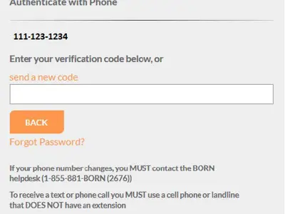 authenticate with phone screenshot